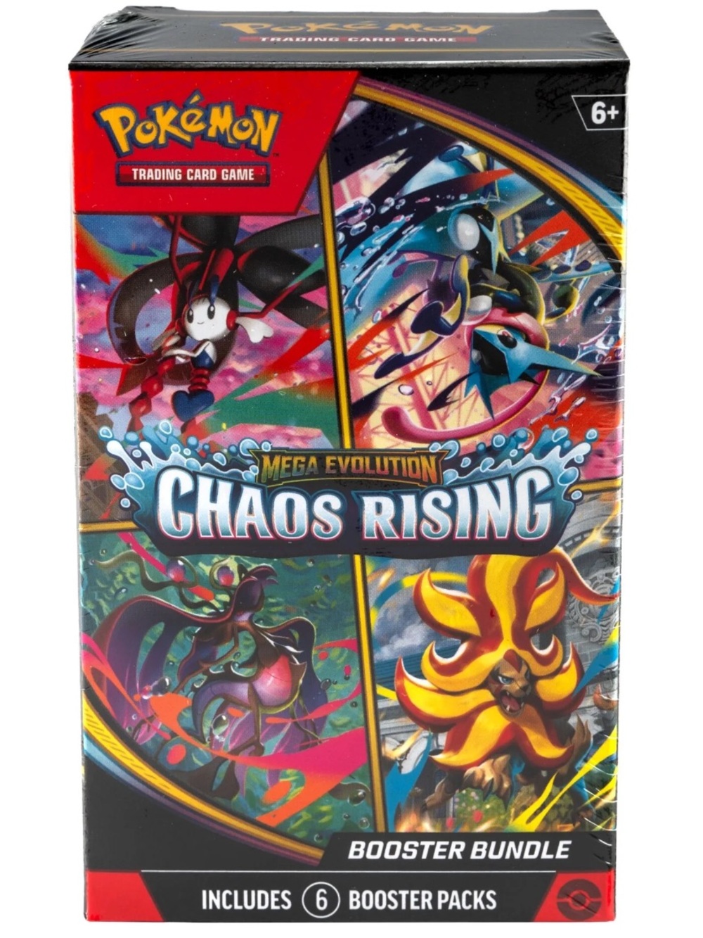 Pokemon TCG Mega Evolution Chaos Rising Booster Bundle 6 Packs Sealed 2026